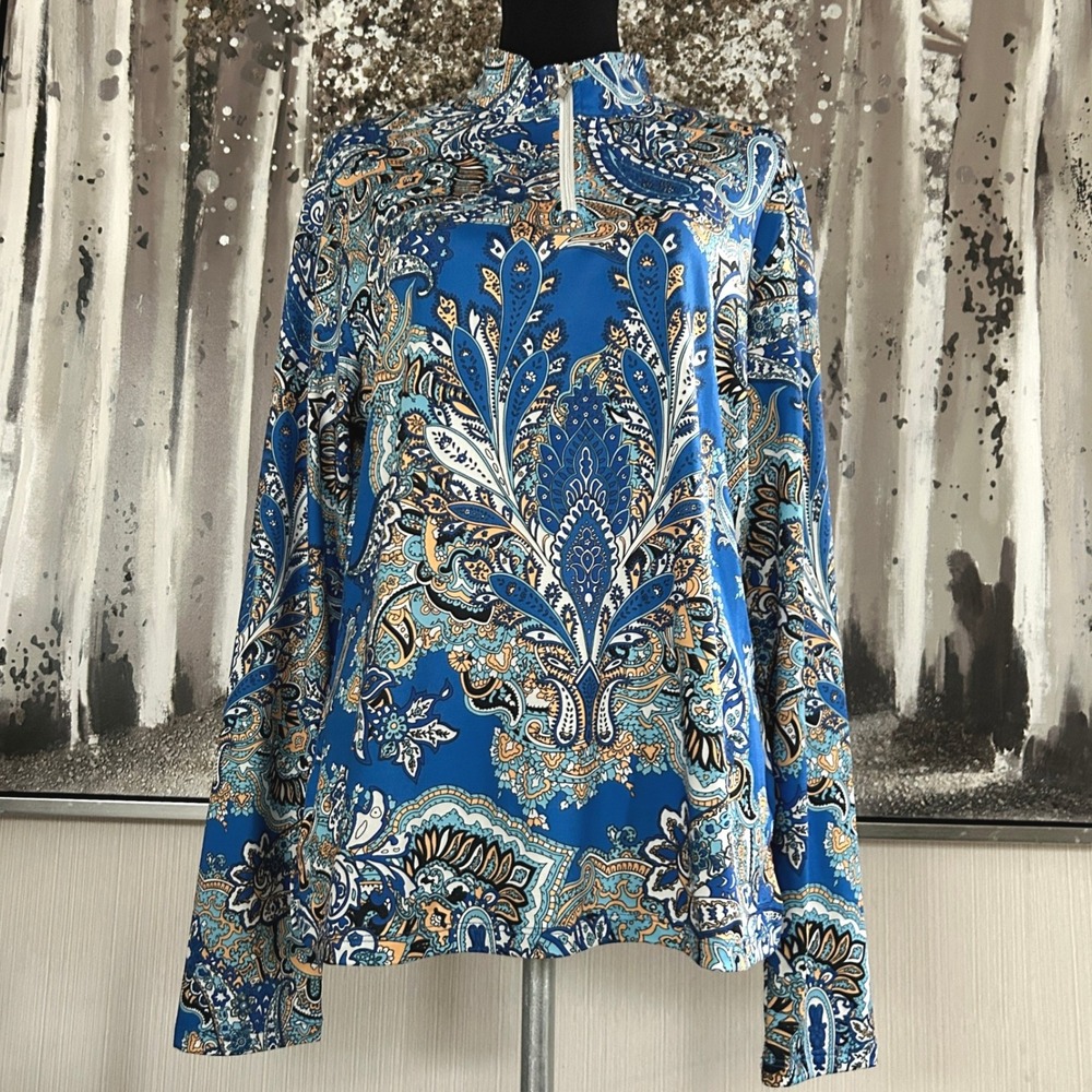 ACEGOLFS Women's Dark Blue Pretty Feminine Pullover UPF50+ - Size XL - Picture 4 of 9